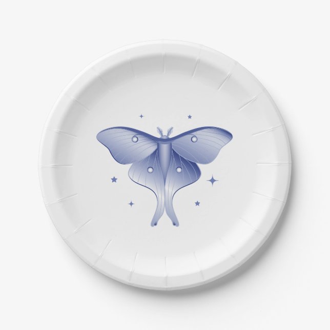 Luna Moth Paper Plates (Front)