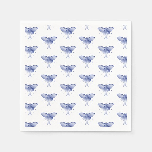 Luna Moth Pattern Party Napkins (Front)
