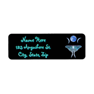 Luna Moth Triple Moon Custom Name