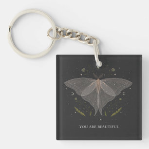 Luna Moth- You are Beautiful  Keychain