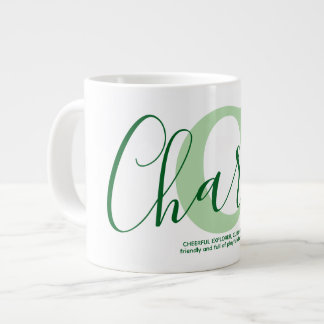 Luna Name Meaning Monogram  Large Coffee Mug