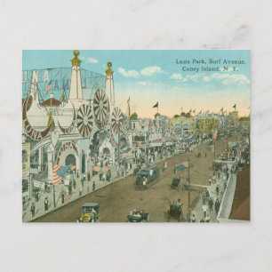 Luna Park Surf Avenue Postcard