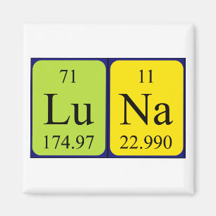 Luna periodic table name magnet