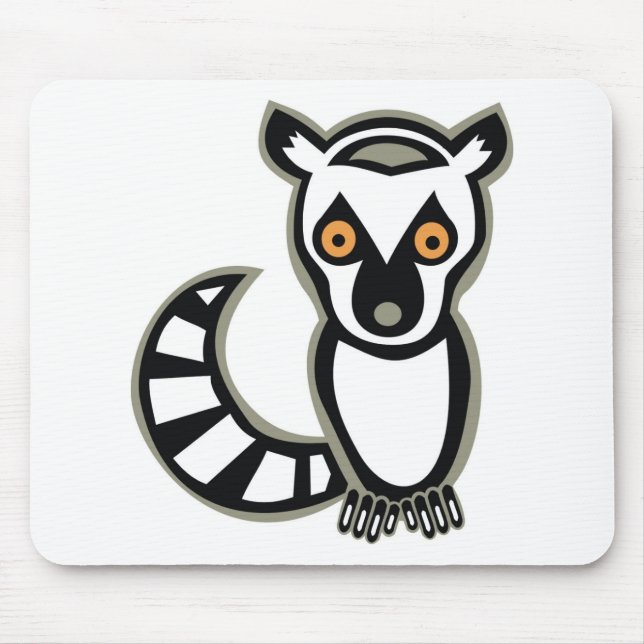 LUNA the LEMUR Mouse Pad (Front)
