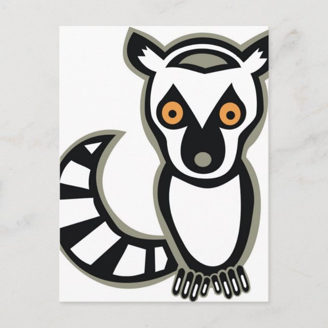 LUNA the LEMUR Postcard (Front)