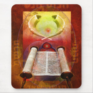 Luna Torah Mouse Pad