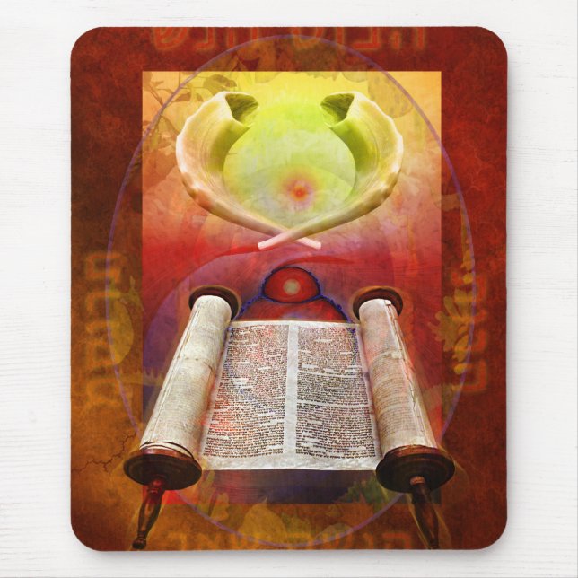 Luna Torah Mouse Pad (Front)