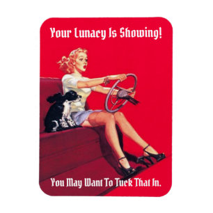 Lunacy Vintage Pin-Up Magnet