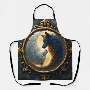 Lunar Balance – Where Shadows Embrace the Light. Apron