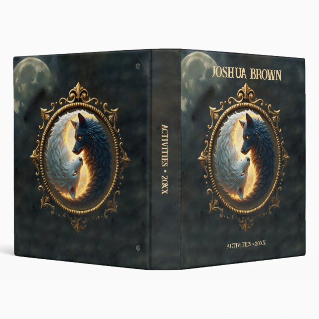 Lunar Balance – Where Shadows Embrace the Light.  Binder (Background)