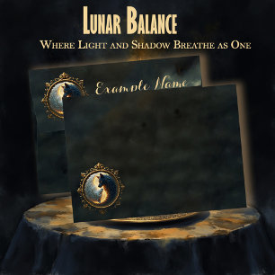 Lunar Balance – Where Shadows Embrace the Light. Envelope