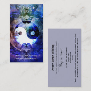 Lunar Balance   Yin Yang Design Business Card