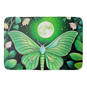 Lunar Butterfly Bloom Design Bath Mat
