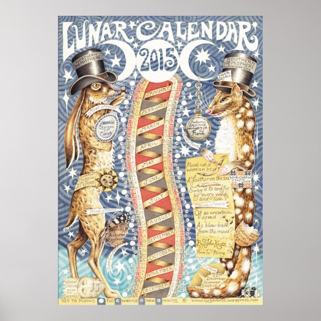 Lunar Calendar 2015 Poster (Front)