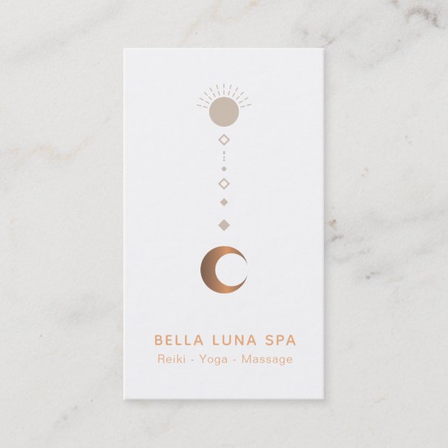 *~* Lunar Cosmic Universe Shaman Moon Totem Business Card (Front)