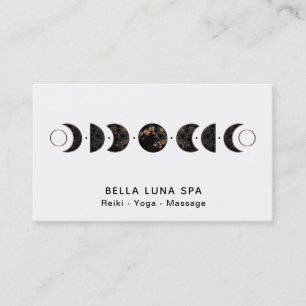 *~* Lunar Cosmos Moon Phases Universe Shaman Business Card