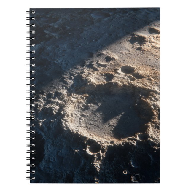 Lunar Crater Moon Surface Notebook (Front)