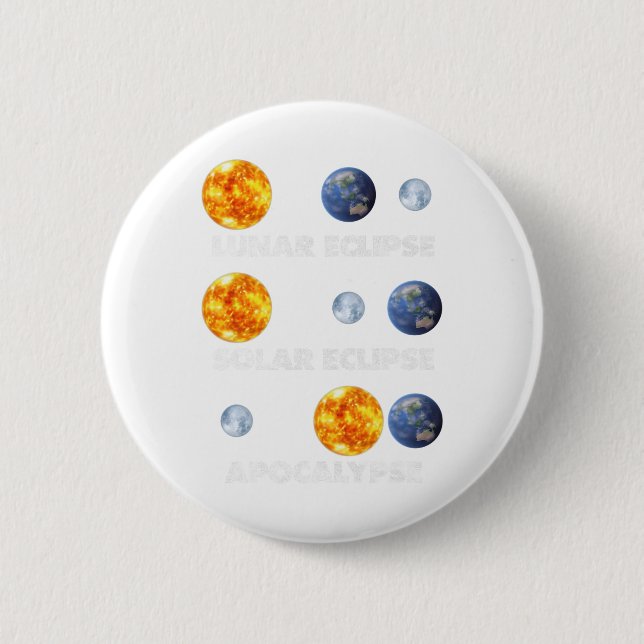 Lunar Eclipse  2 Inch Round Button (Front)