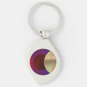Lunar Eclipse - abstract Keychain