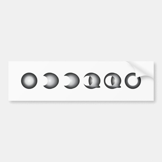 lunar eclipse bumper sticker (Front)