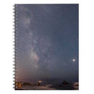 Lunar Eclipse & Milky Way   Bandon Beach Oregon Notebook