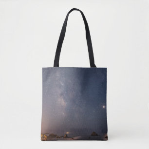 Lunar Eclipse & Milky Way   Bandon Beach Oregon Tote Bag
