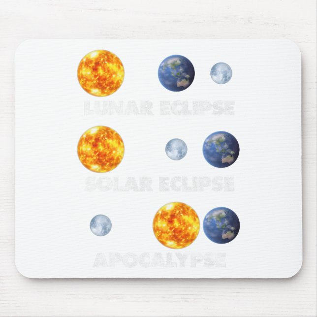 Lunar Eclipse  Mouse Pad (Front)