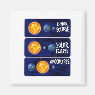Lunar Eclipse Solar Apocalypse Astrology Science M Magnet