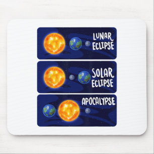 Lunar Eclipse Solar Apocalypse Astrology Science M Mouse Pad