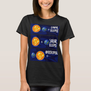 Lunar Eclipse Solar Apocalypse Astrology Science M T-Shirt