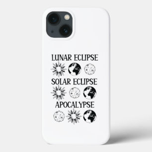 Lunar Eclipse Solar Eclipse Apocalypse Funny Space iPhone 13 Case