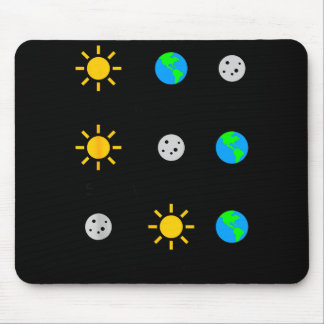 Lunar Eclipse Solar Eclipse Apocalypse Illustratio Mouse Pad