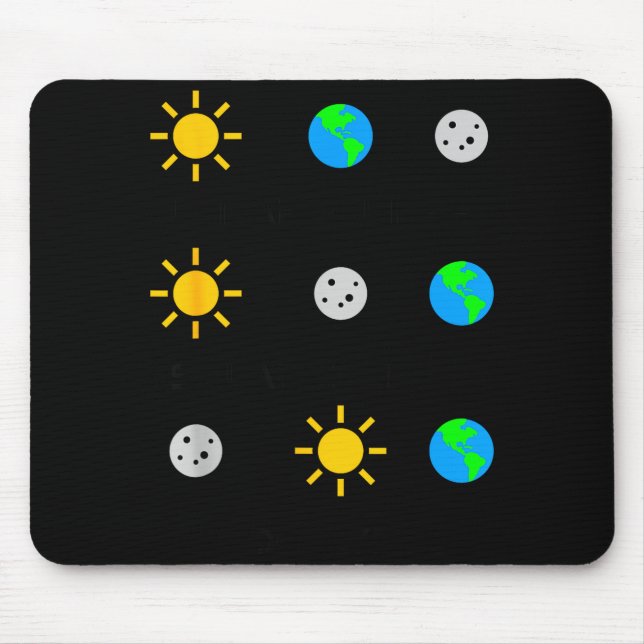 Lunar Eclipse Solar Eclipse Apocalypse Illustratio Mouse Pad (Front)
