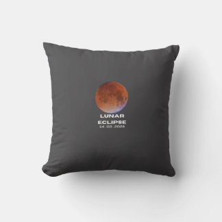 lunar eclipse throw pillow