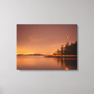 Lunar Eclipse   Victoria, British Columbia Canvas Print