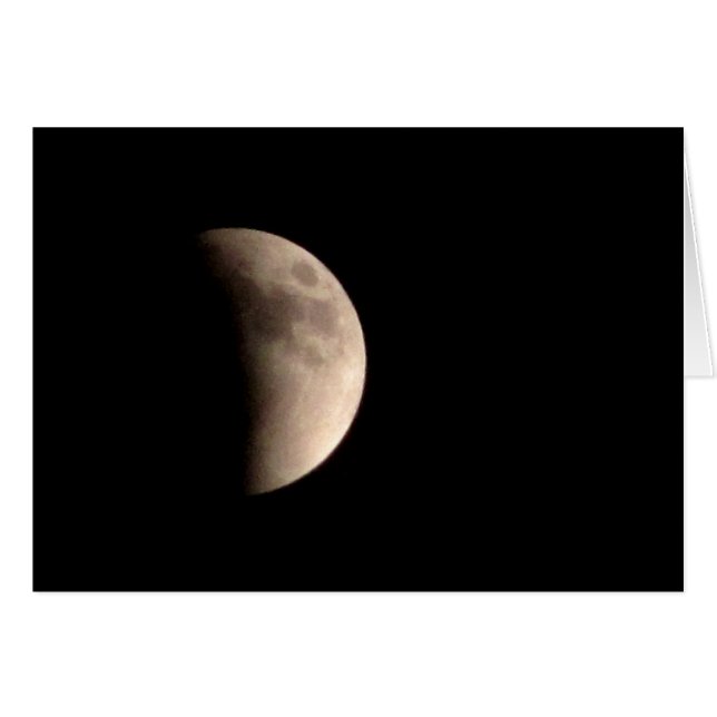 Lunar Eclipse with Craters (Front Horizontal)