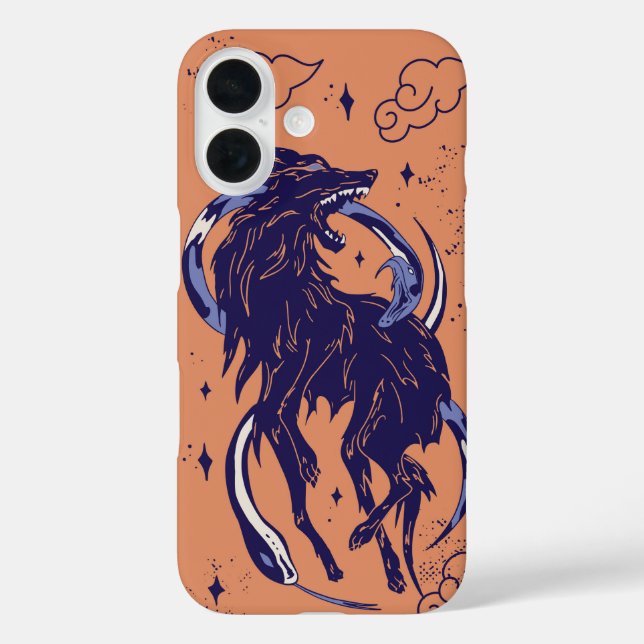 Lunar Fang – Serpent Wolf Case-Mate iPhone Case (Back)