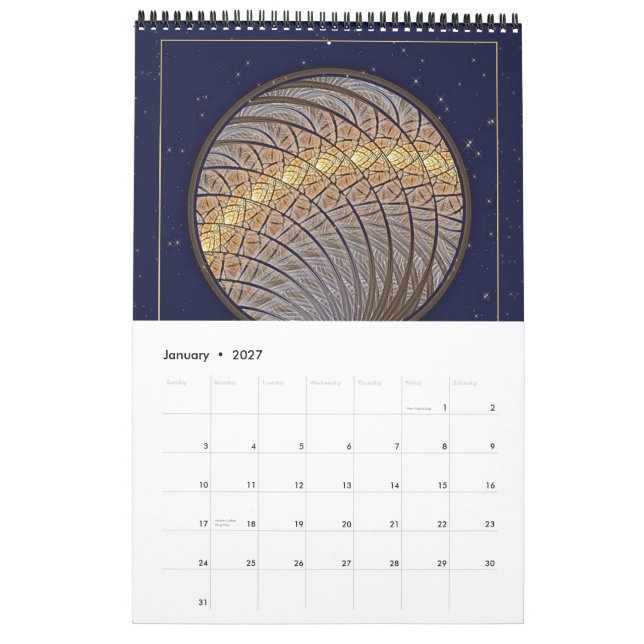Lunar Journal Calendar (Jan 2027)