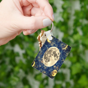 Lunar Keychain – Celestial Moon Accessory
