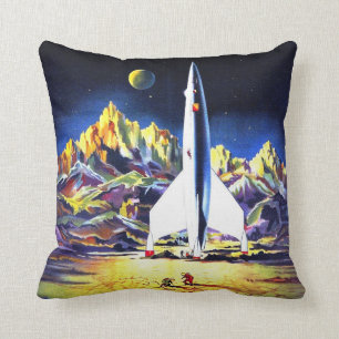 Lunar Landing Throw Pillow
