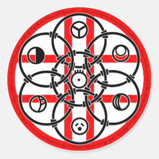 Lunar Marker Classic Round Sticker