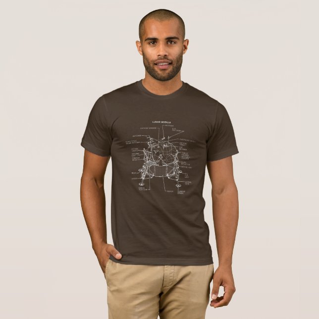 Lunar module Apollo (LEM) - White T-Shirt (Front Full)