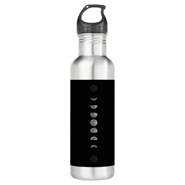 Lunar Moon Phases Celestial  710 Ml Water Bottle (Front)