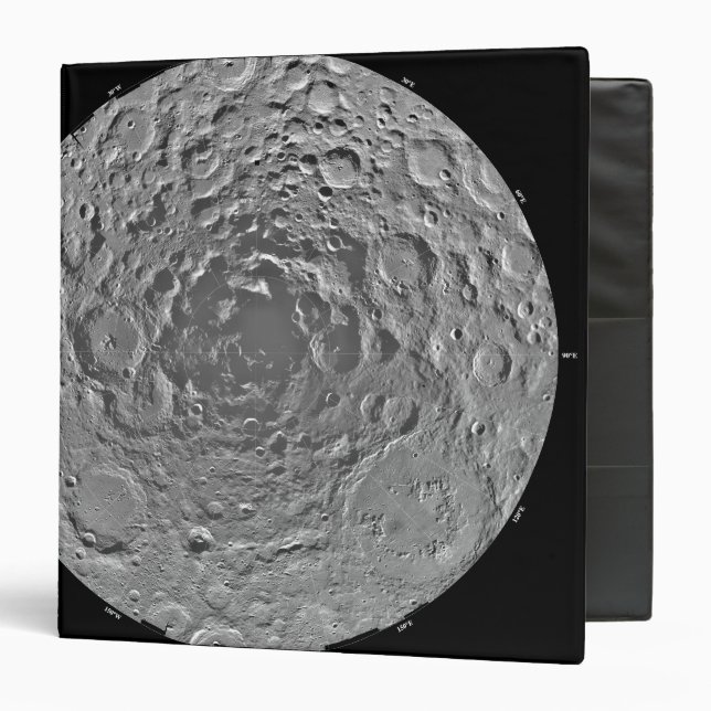 Lunar mosaic of the south polar region of the m binder (Front/Inside)