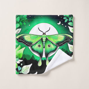 Lunar Moth Night Bath Towel Set