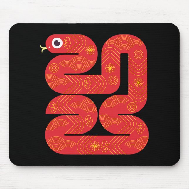 Lunar New Year 2025 - Year Of The Snake  Mouse Pad (Front)