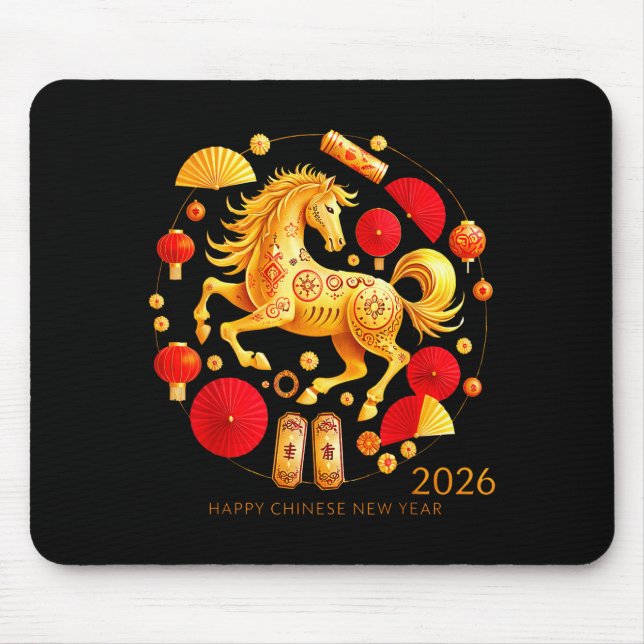 Lunar New Year 2026 Chinese New Year Decorations  Mouse Pad (Front)