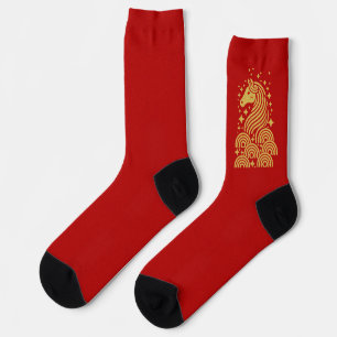 Lunar New Year 2026 Year of The Horse Chinese   Socks