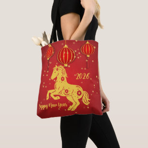 Lunar New Year 2026   Year of the Horse Tote Bag