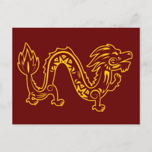 Lunar New Year Of Dragon Zodiac Animal   Postcard